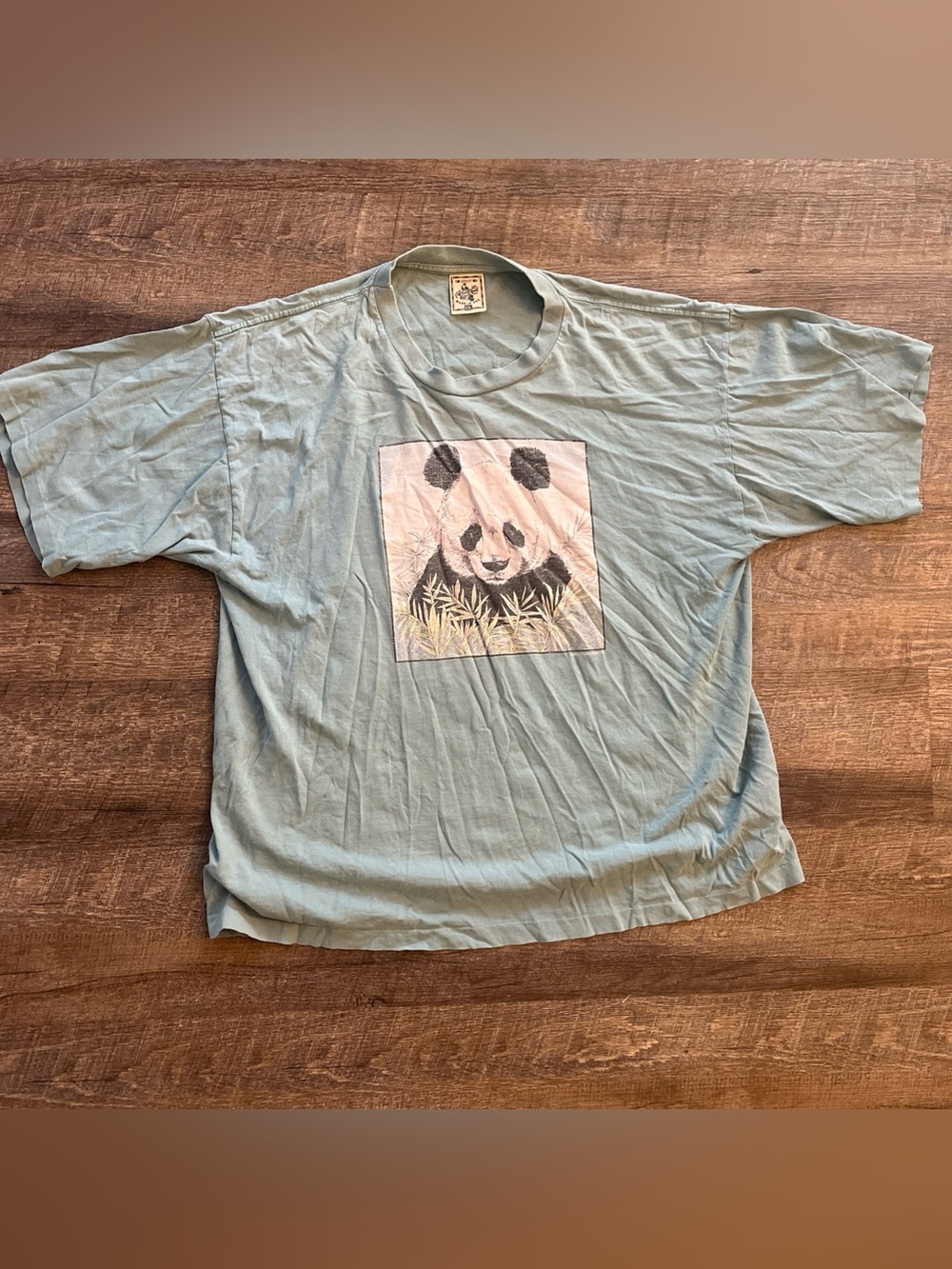 Vintage Alore Panda T Shirt Earth Foundation USA Made Animal Wildlife 2XL 1998